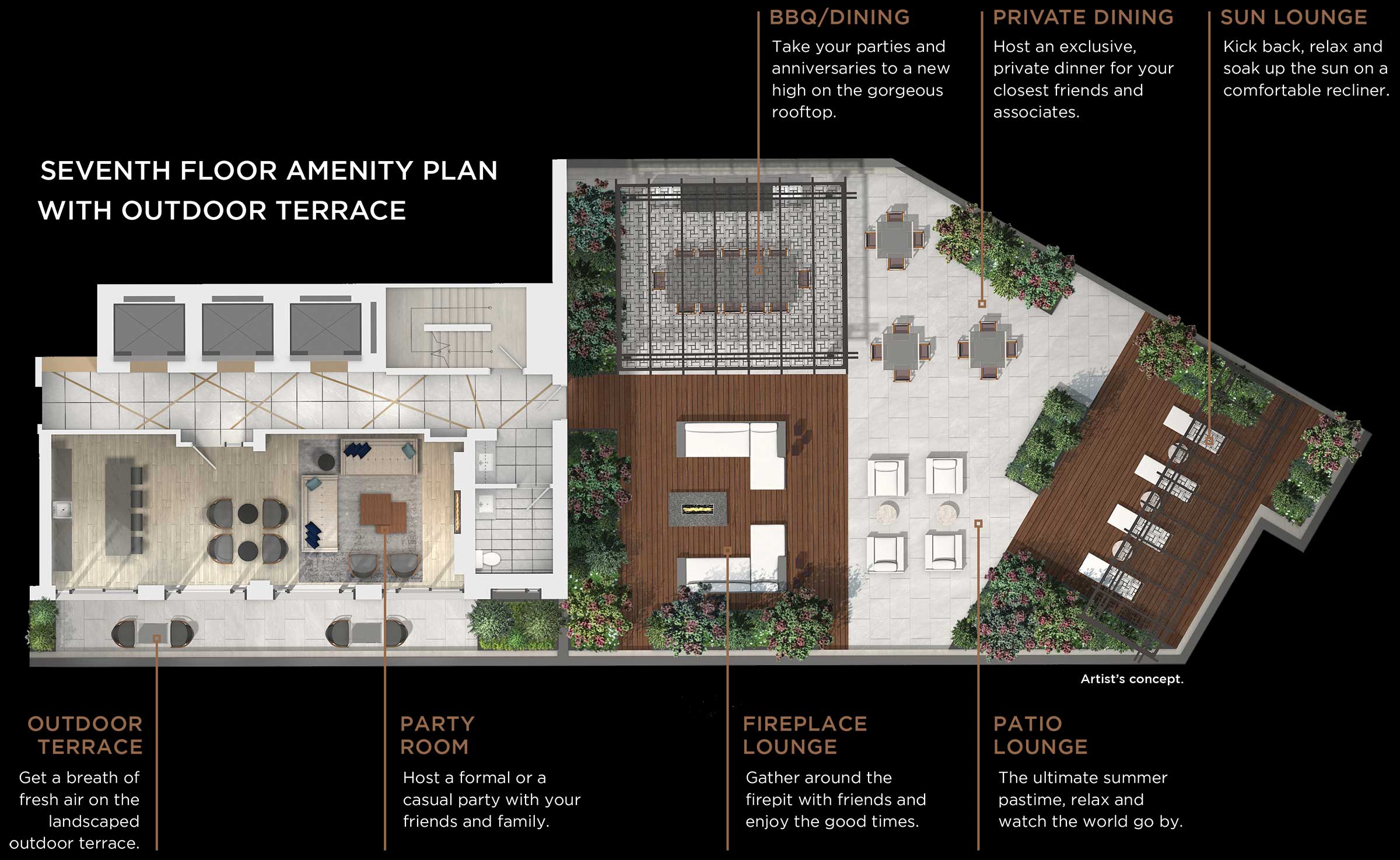 Seventh Floor Amenity Plan Without Terrace